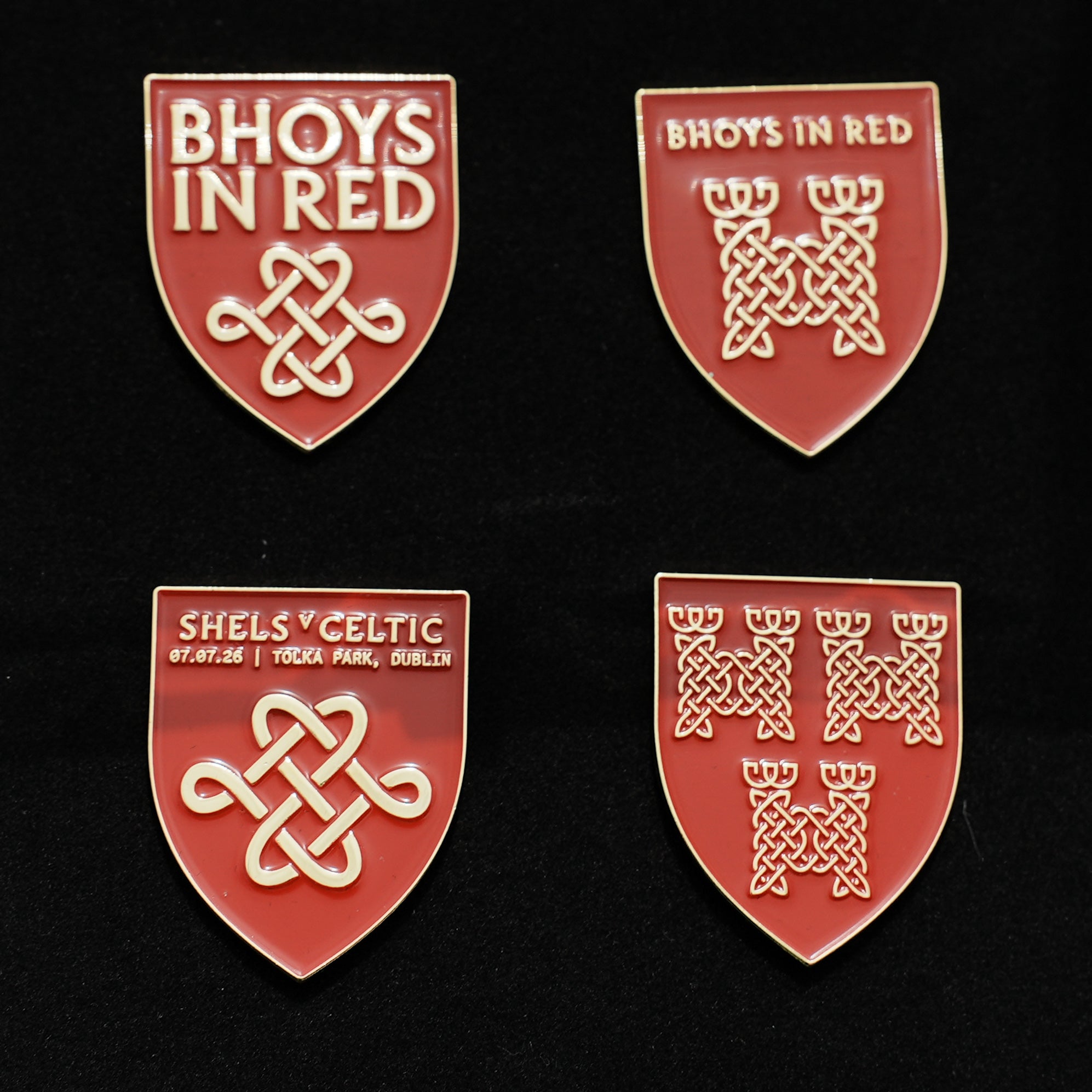 Shelbourne v Celtic Official Pin Badge Set