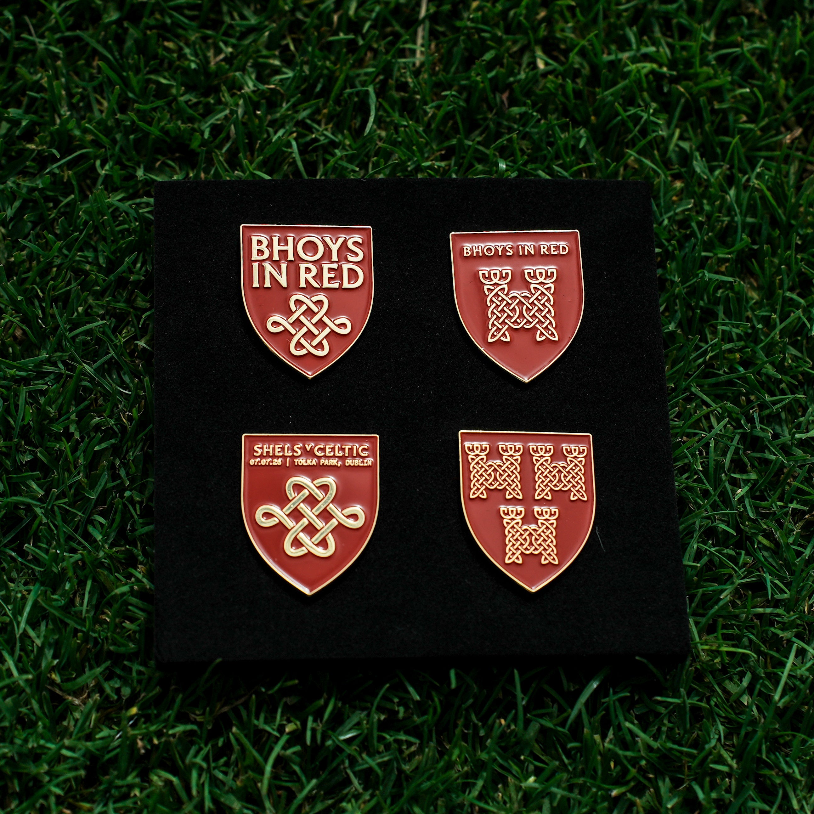 Shelbourne v Celtic Official Pin Badge Set