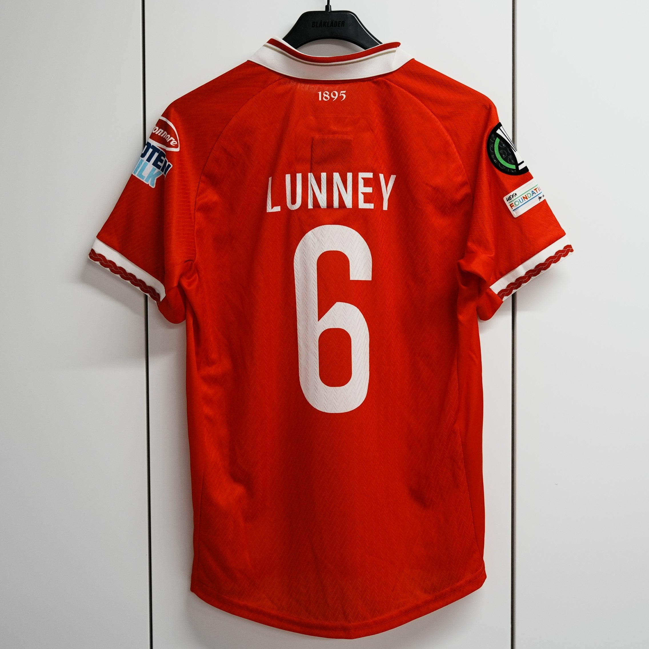 JJ Lunney UCL Match-Issue Home Shirt