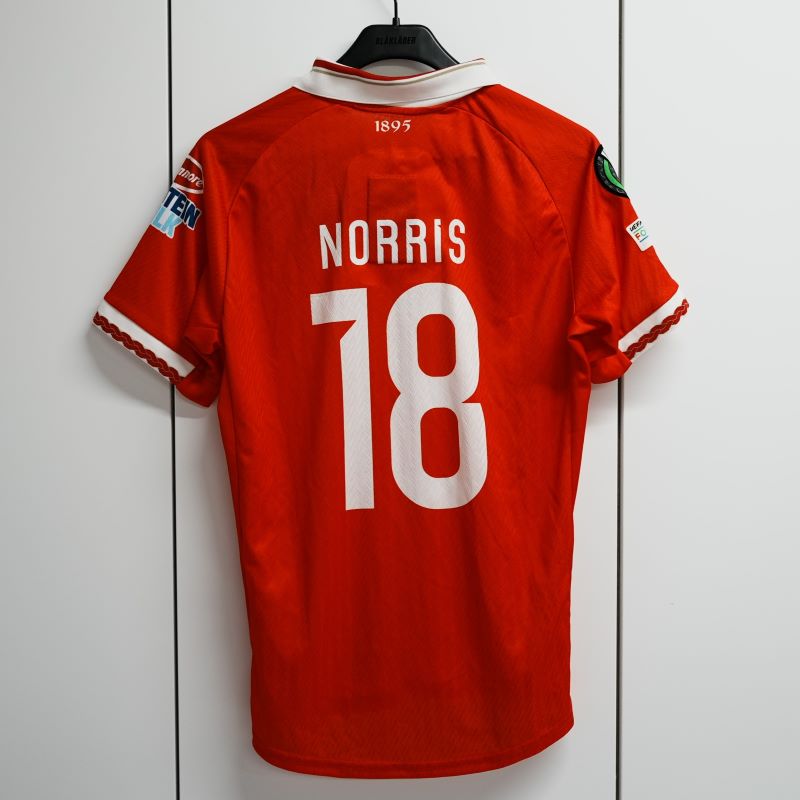 James Norris UCL Match-Issue Home Shirt