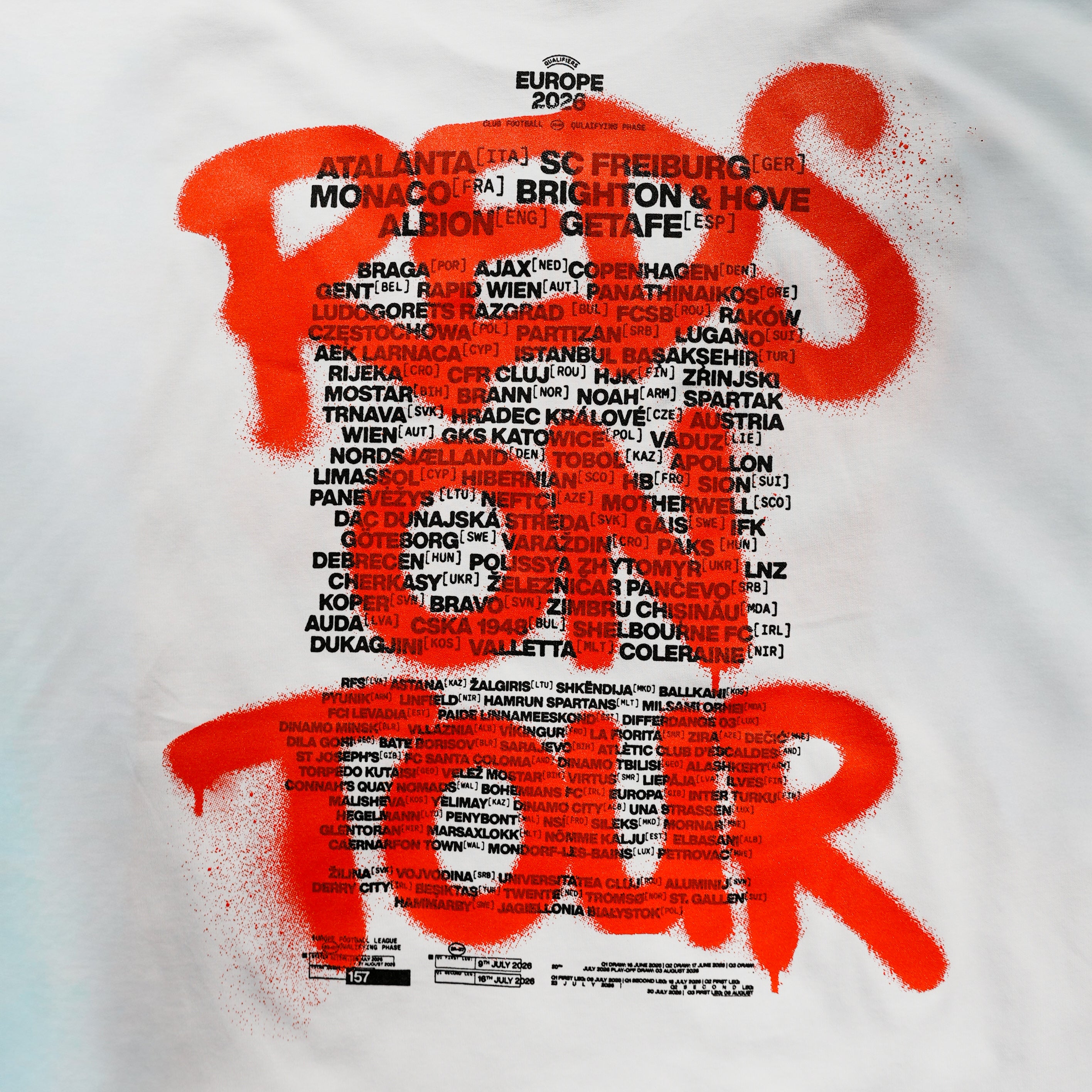 Adults Shelbourne FC 2026 European Tour T-Shirt