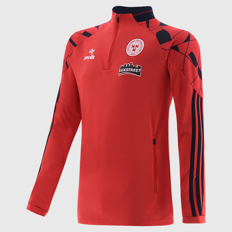 Kids Shelbourne FC Players Training Half Zip Top