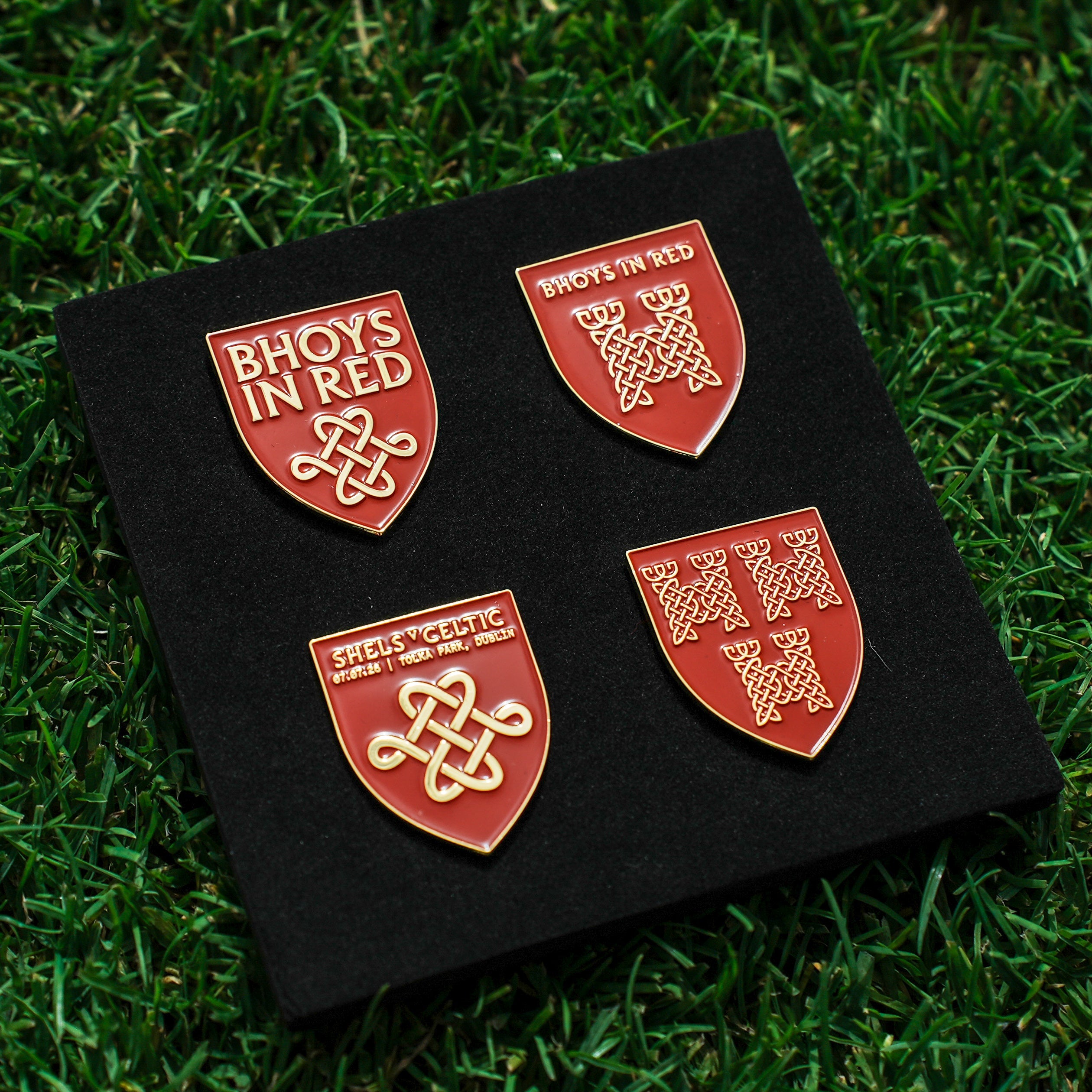 Shelbourne v Celtic Official Pin Badge Set