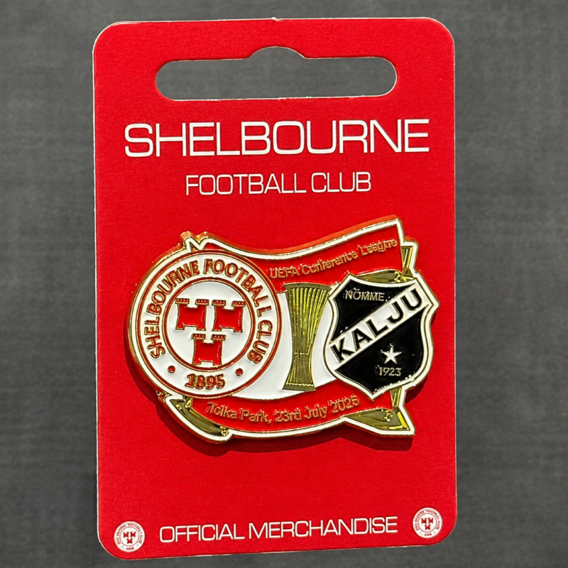 Shelbourne FC v Kalju Pin Badge